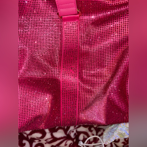 Stoney Clover Lane OOAK pink crystal duffle - Picture 5 of 7
